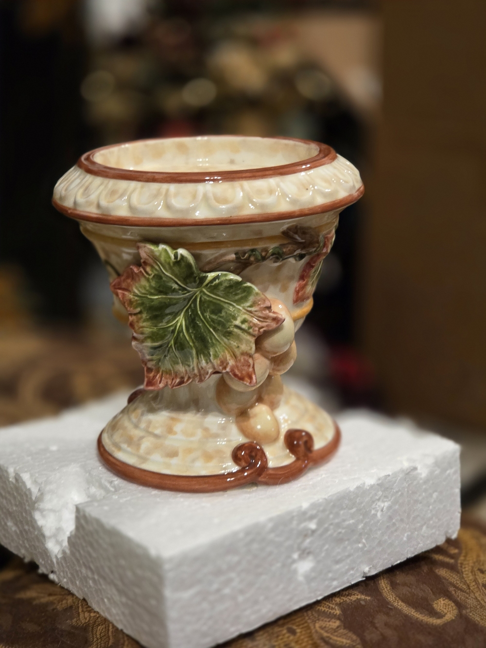 Fitz and Floyd Venetian Romance Collection Pillar Candleholder EUC